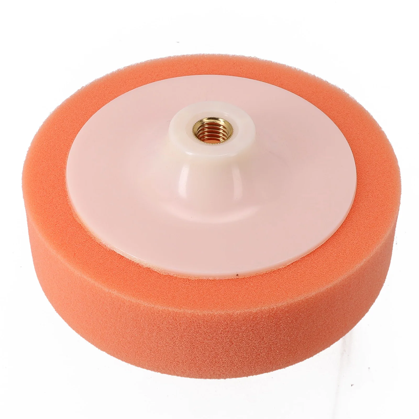 1x 6 Inches 150 Mm Car Polishing Sponge Tip Orange  Foam Buff Head Pad For Car Polishing Maintenance Clearing Polishing Disc