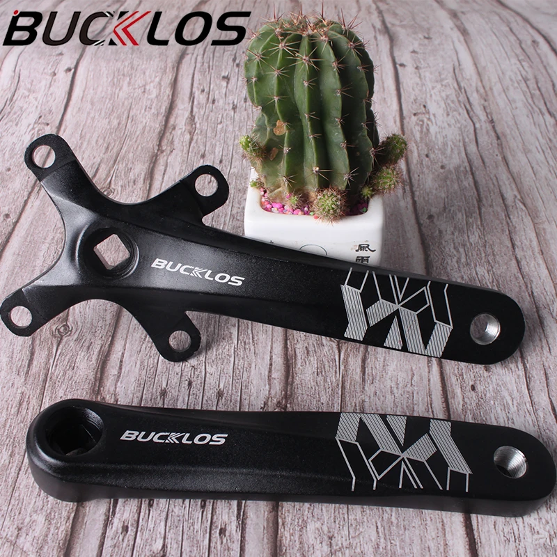 BUCKLOS MTB Crankset 104BCD 170mm Aluminum Alloy Bike Crank Square Hole Single/Double Mountain Road Bicycle Accessories