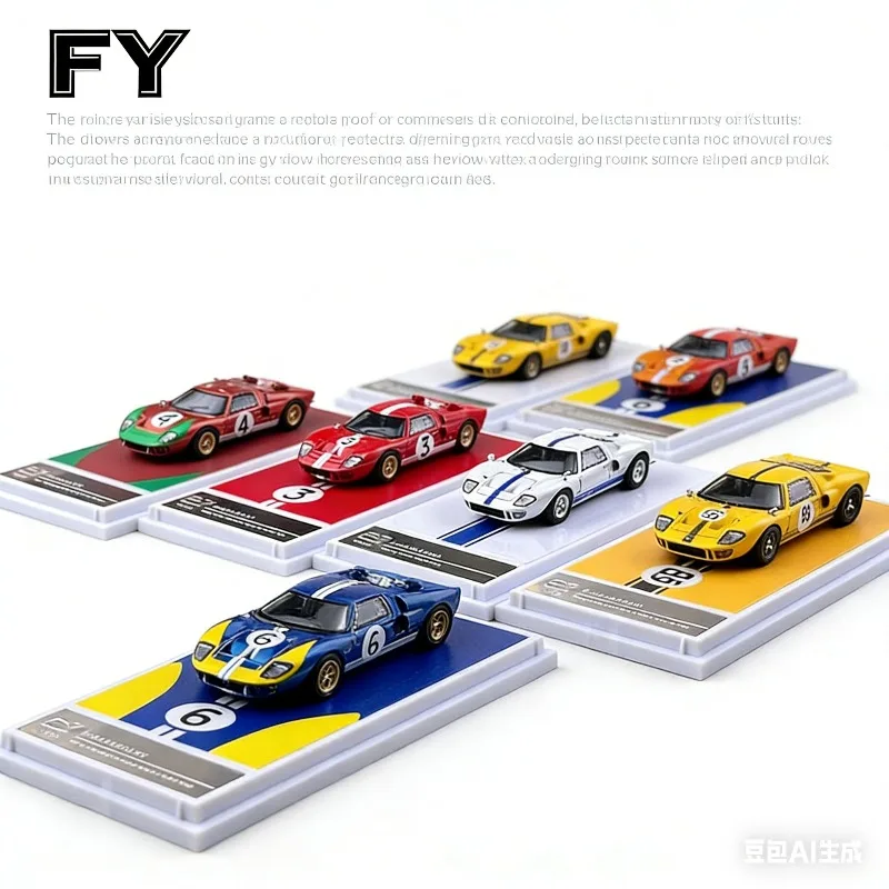 

Модель автомобиля Ford GT40 Mk1 Mk2 Le Mans Bay Cast Alloy в масштабе 1:64, праздничный подарок для мальчиков, коллекционный предмет для взрослых, предмет декора.