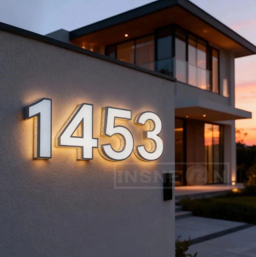 Custom Led Light Signs 3d Logo Business Sign Wall Letter Luminous Advertising Personal Design Signage Company Luxury Brand Neon