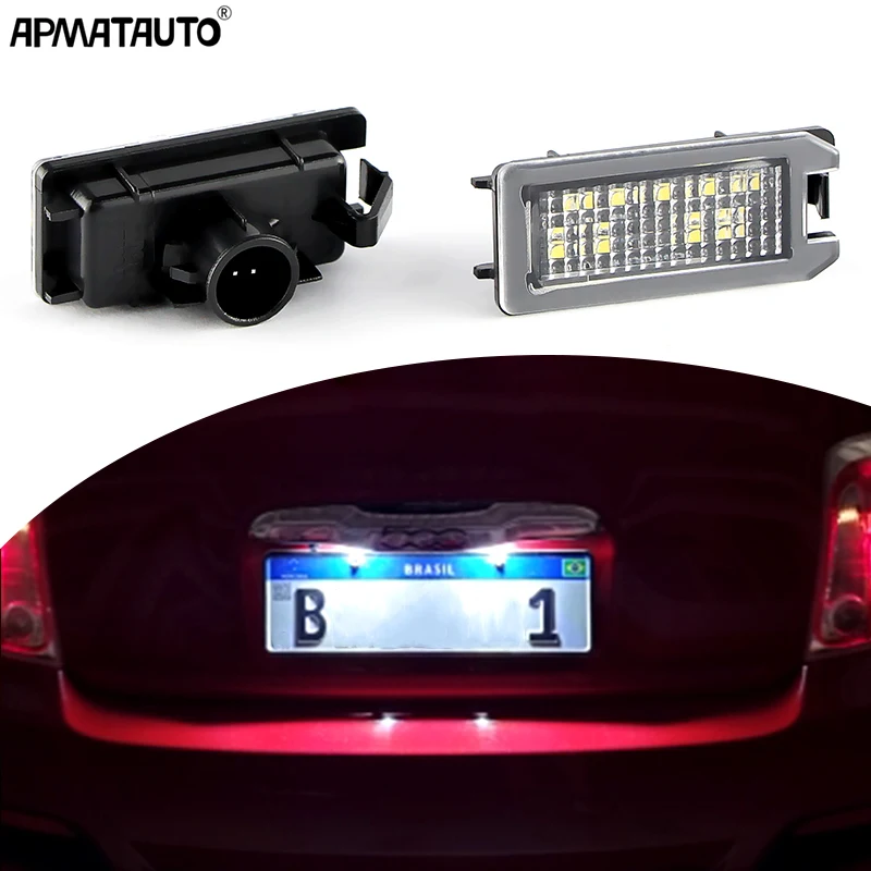 Canbus LED Number Plate Lamps For Jeep Grand Cherokee/Compass 2014-2017 Patriot 2014-2017 White License Plate Lights Accessories