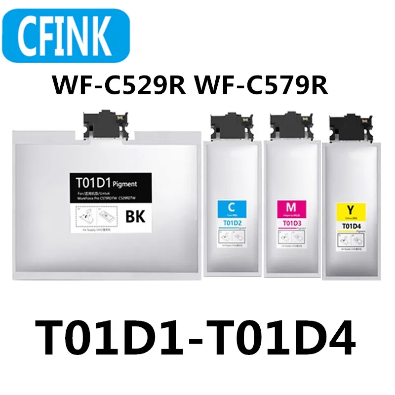 

C13T01d100 ink bag T01D1 T01D2 T01D3 T01D4 ink cartridge For Epson WF-C529R WF-C529RDTW WF-C579RDTW WF-C579RD2TWF printers