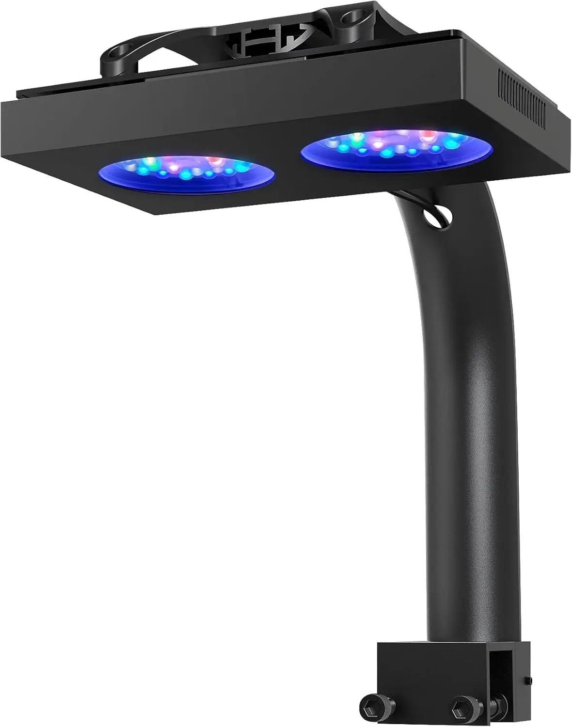

100W Reef LED Light for Saltwater Aquariums, Enhanced Violet Blue Spectrum, Wide Angle Lens, Fully Programmable