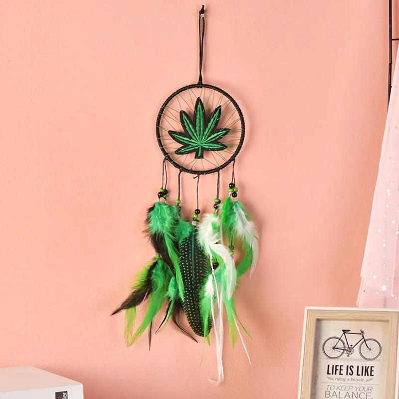 New Simple Dreamcatcher Home Hanging Decoration Wedding Celebration Decoration Feather Wind Chimes Pendant Gift