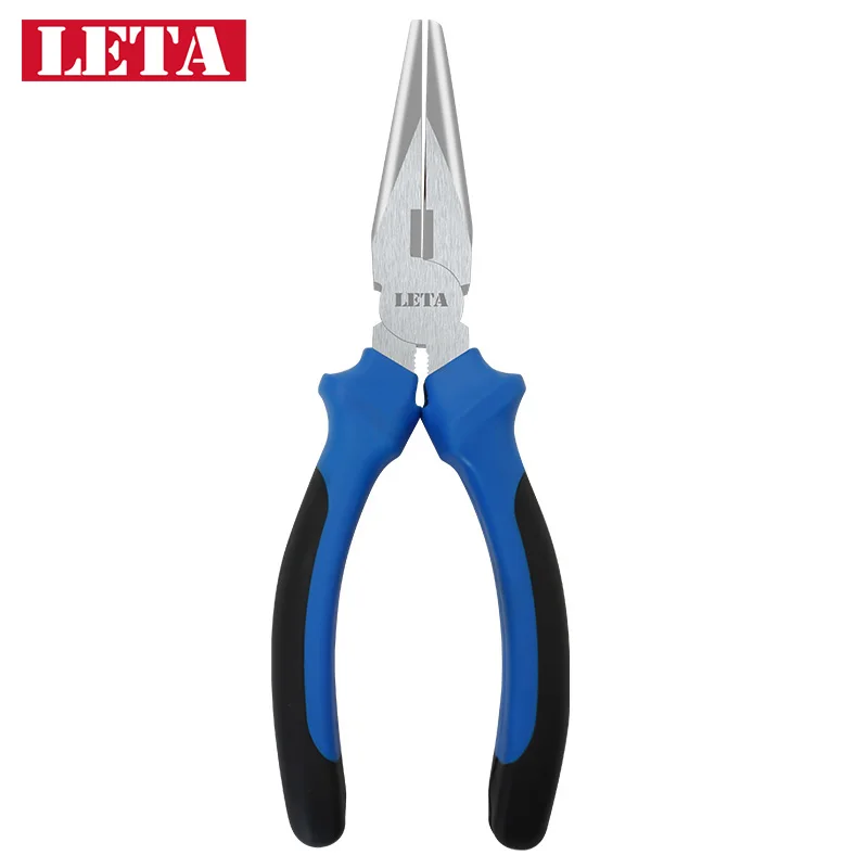 Sharp nose pliers 6-inch nickel plated sharp nose pliers