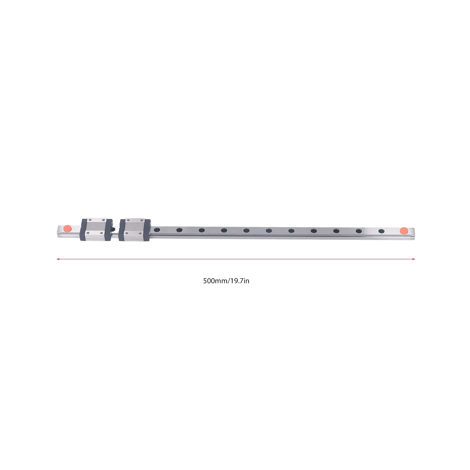 MGN12C Linear Guide Rail Stainless Steel High Accuracy 4 Point Contact Linear Rail Slide with 2 Sliders for 3D Printer