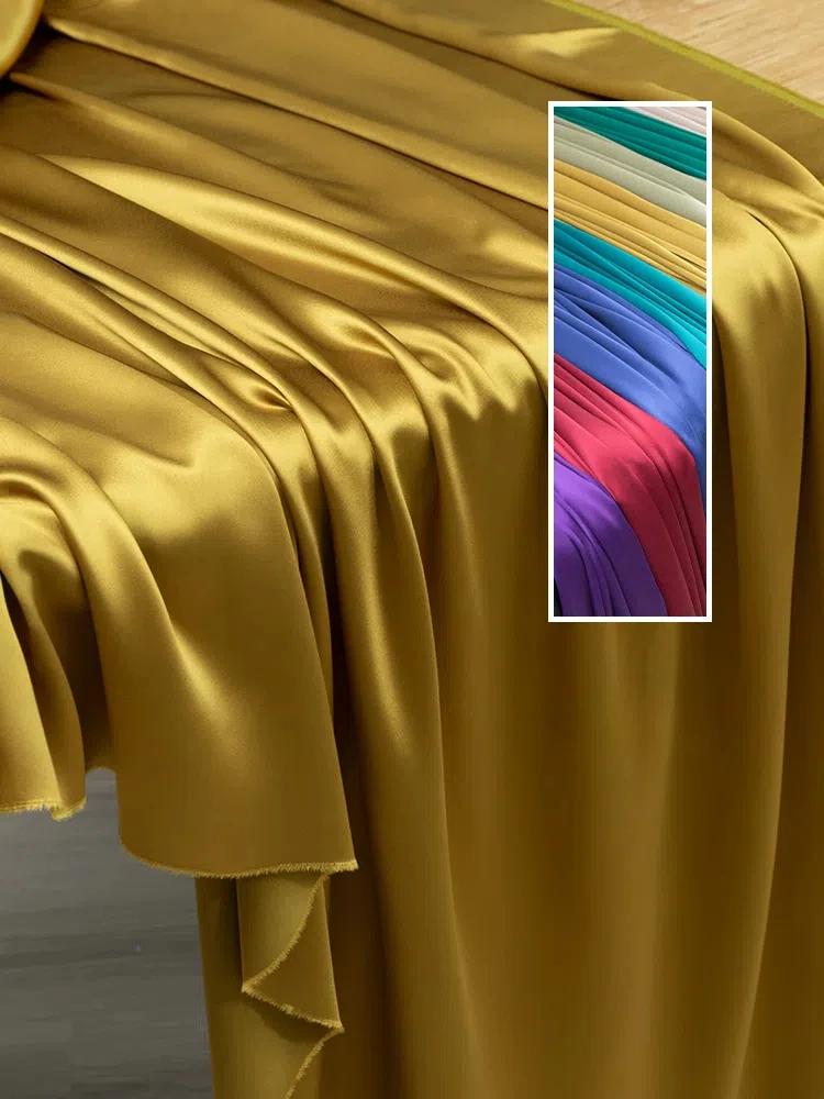 قماش حمض الأسيتيك عالي الكثافة للخدمة الشاقة، فستان من الساتان، تنورة سترة، قماش مصمم ملابس Xiaoxi #2