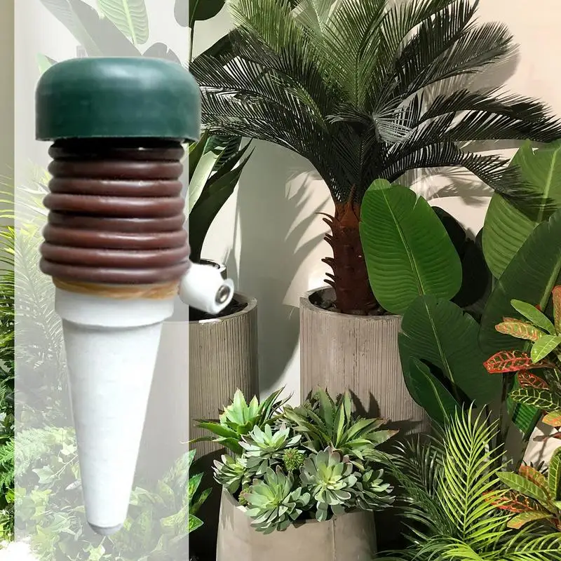 Ceramic Self Watering Spikes Automatic Plant Drip Irrigation Watering Stakes For Indoor Plant Waterer Drip Watering System