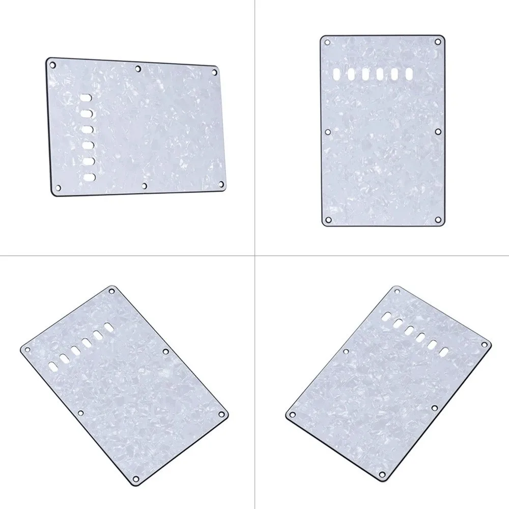 4Ply Pickguard Back Plate​ Pearl white/Red tortoise shell 6 Holes ​Tremolo Cavity Cover​ PVC Good decoration