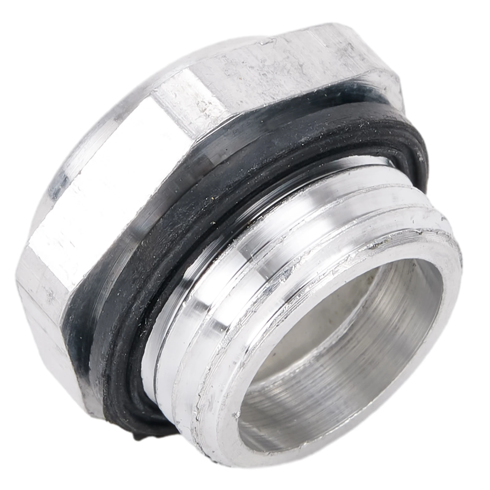 Aluminum Oil Level Sight Glass, 1/2 Thread Size, Tempered Glass, Suitable for Numerical Control Machines, Hydraulic Presses