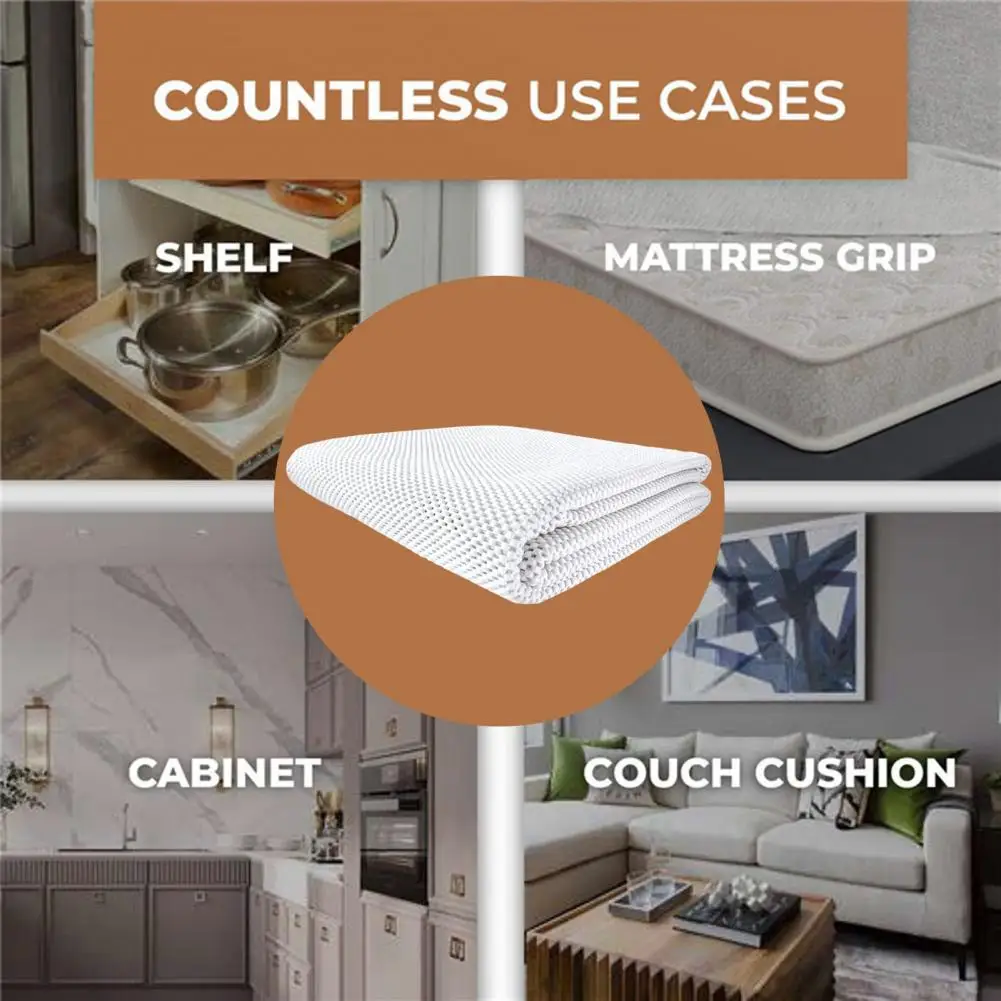 

Non-slip Floor Mat Hollow Mesh Extra Thick Rug Gripper Strong Grip Non-adhesive Floor Carpet Insert Slip Prevention Pad for Hard