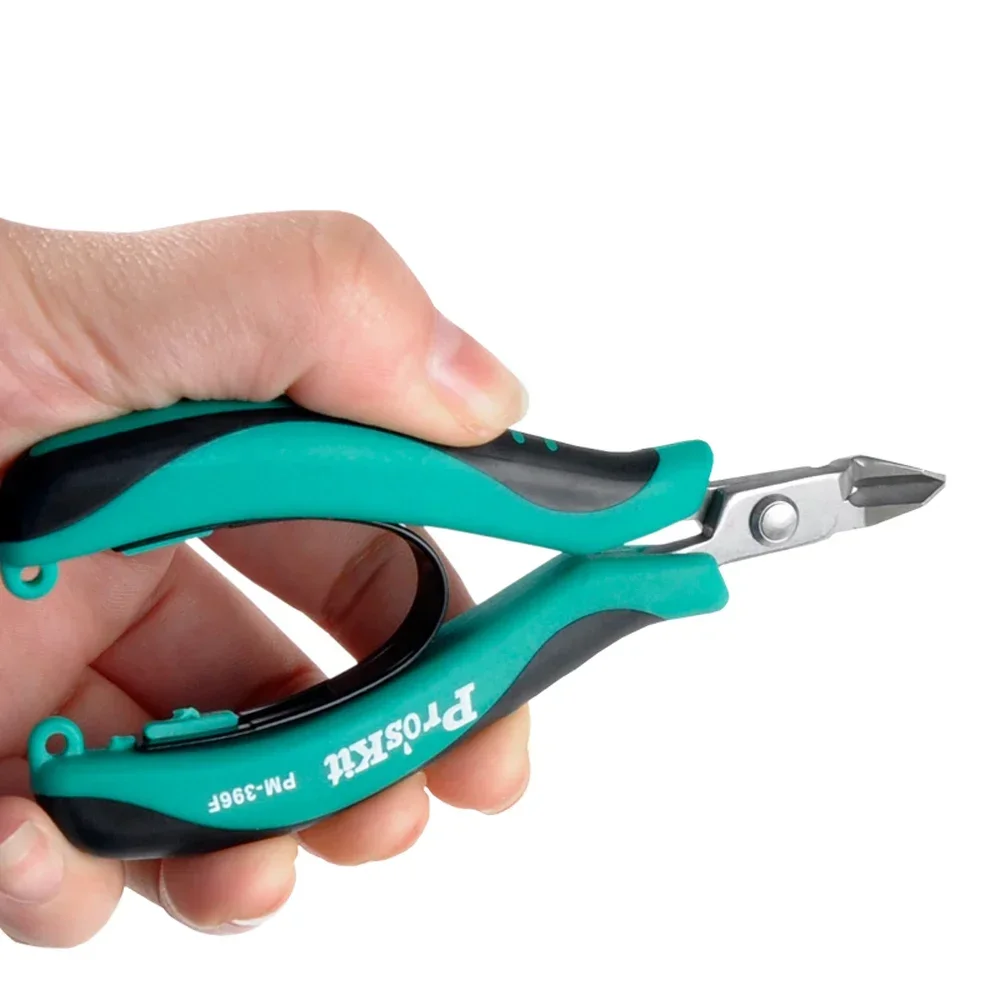 100% Original Pro\'sKit PM-396F Forceps Diagonal Pliers For Electrical Beading Cable Wire Side Cutter