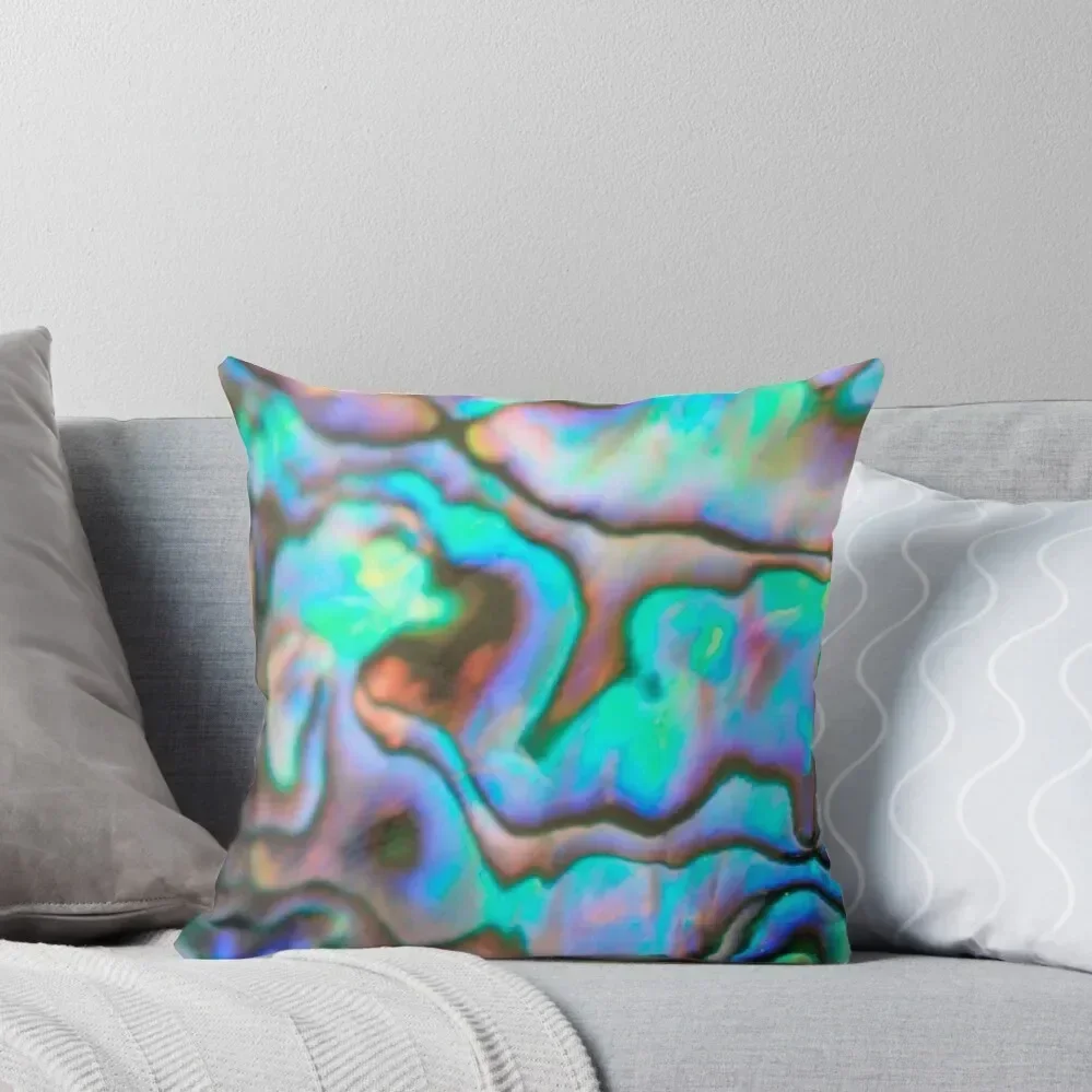 Abalone Colors Throw Pillow Decorative pillow case Pillow Cases Covers Decorative Couch Pillows