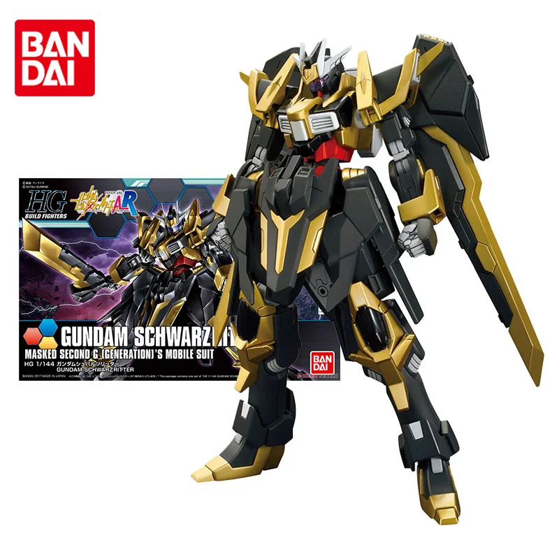 

Special OfferBandai Gundam Mol Kit Anime Figure Toys HGBF 1/144 Gundam Schwarzritter Genuine Gunpla Anime Action Figure Toys for