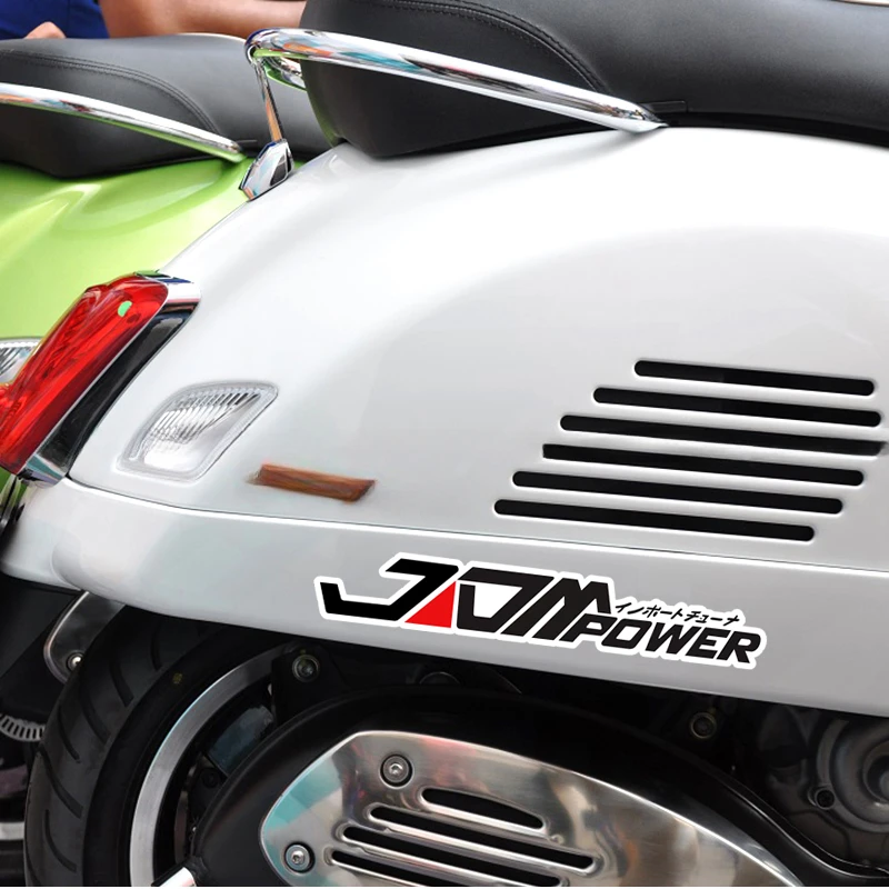 JDM POWER Motorcycle Stickers Waterproof Durable for Fuel Tank Front Fairing Side Panels Electric Scooter Japaneses Vinyl Decals view 6