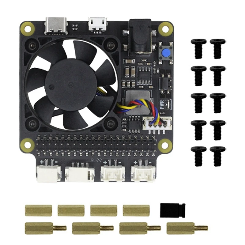 

X735 V3.0 Power Management Expansion Board For Raspberrypi 4B X825 NAS 2.5-Inch SATA Hard Disk SSD Power Expansion Board