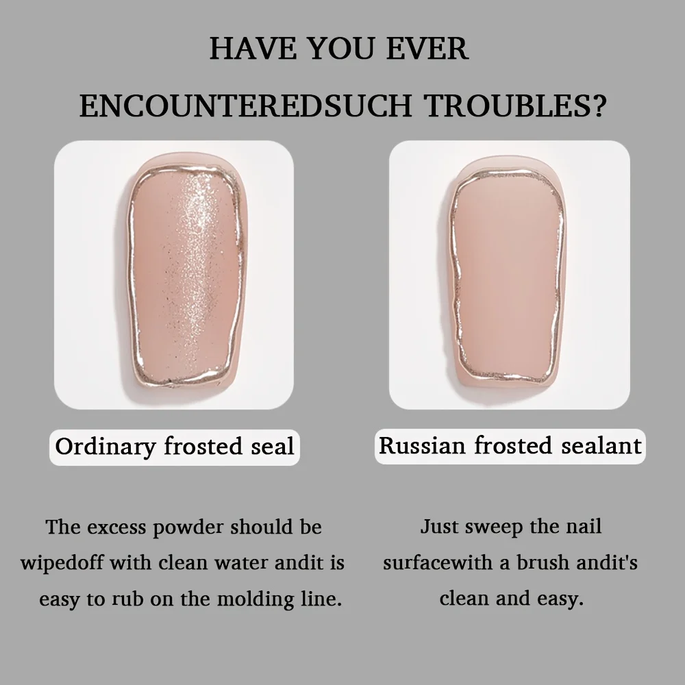 طلاء أظافر جل عملي من Mijiaer - معطف علوي روسي بلوري، مسح مخملي غير لامع، مسحوق مرآة غير لامع ولا يغسل يدوم طويلاً #5