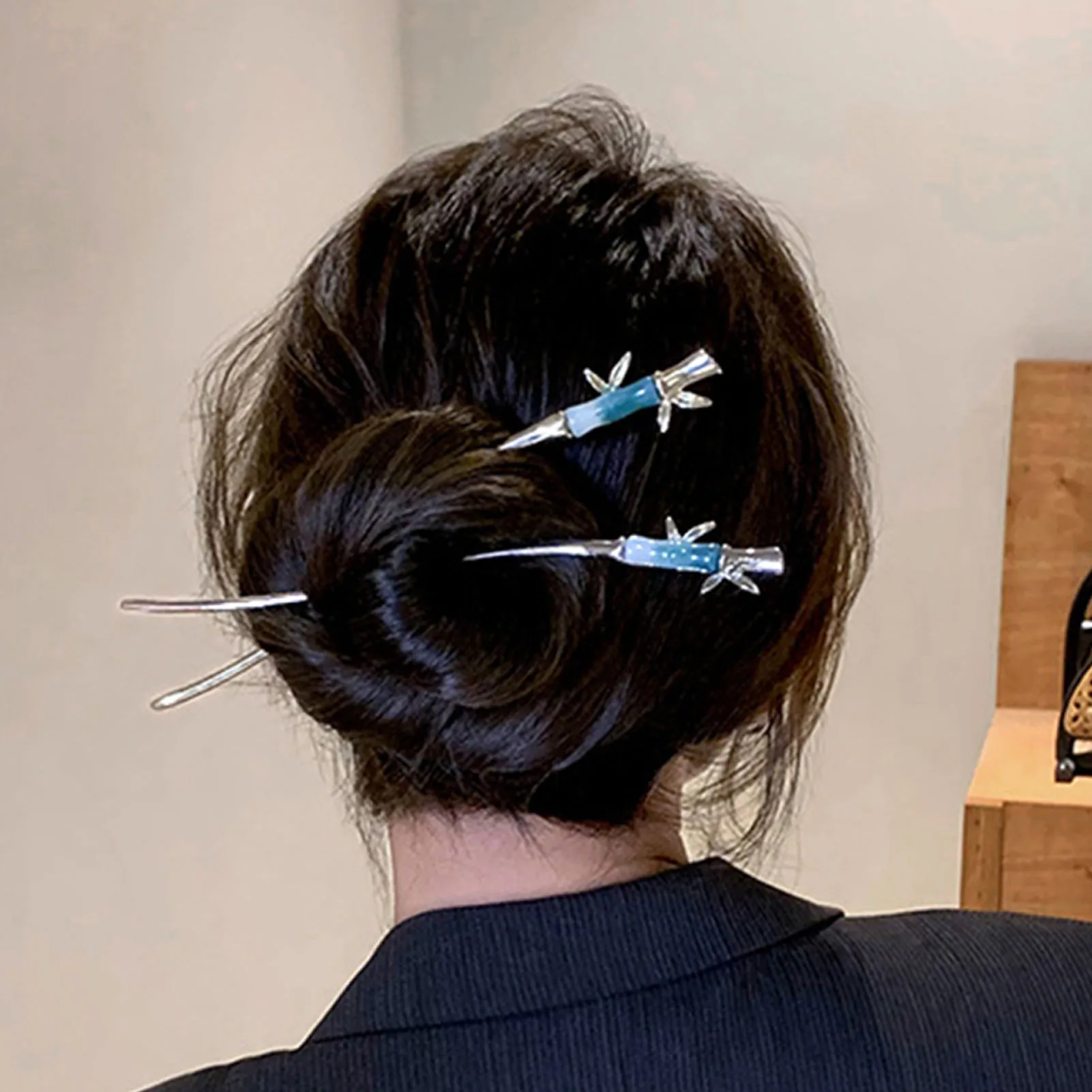 Metal Chinese Hair Stick Bamboo Joint Hair Pin With Tassel Secure Chignon Bun Holder For Hanfu Wedding Cosplay Women Girls