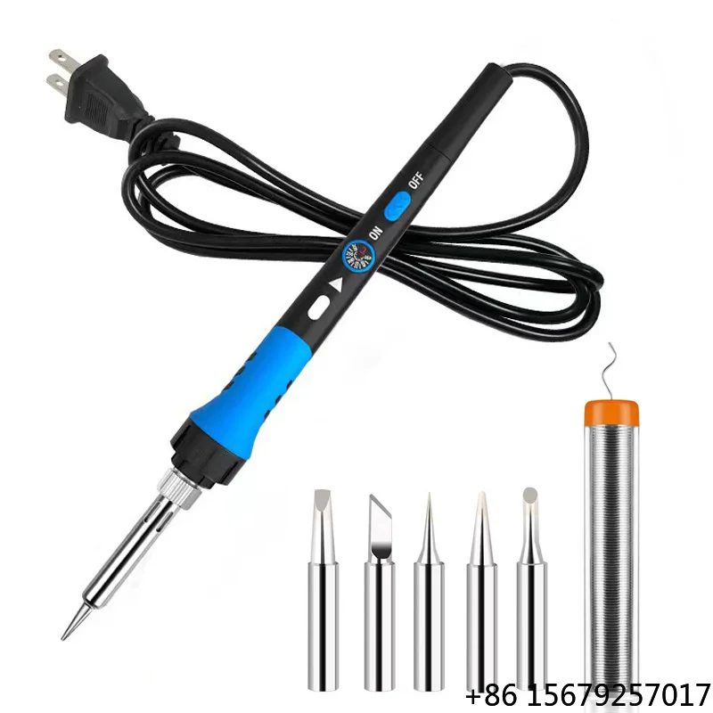 Factory Direct Supply Soldering Iron Kit 7 in 1 110-240V  60W Adjustable Temperature Soldering Iron for DIY or Phone Repair