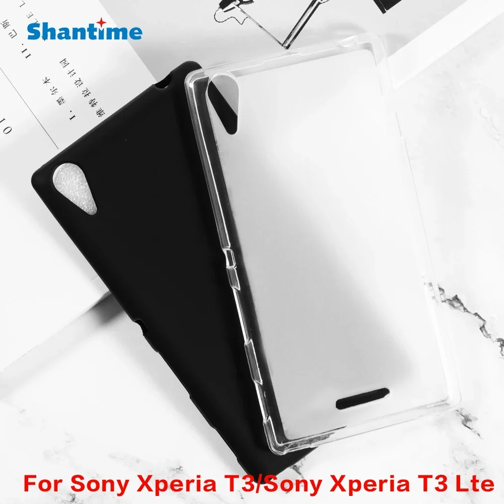 For Sony Xperia T3 Gel Pudding Silicone Phone Protective Back Shell For Sony Xperia T3 Lte Soft TPU Case