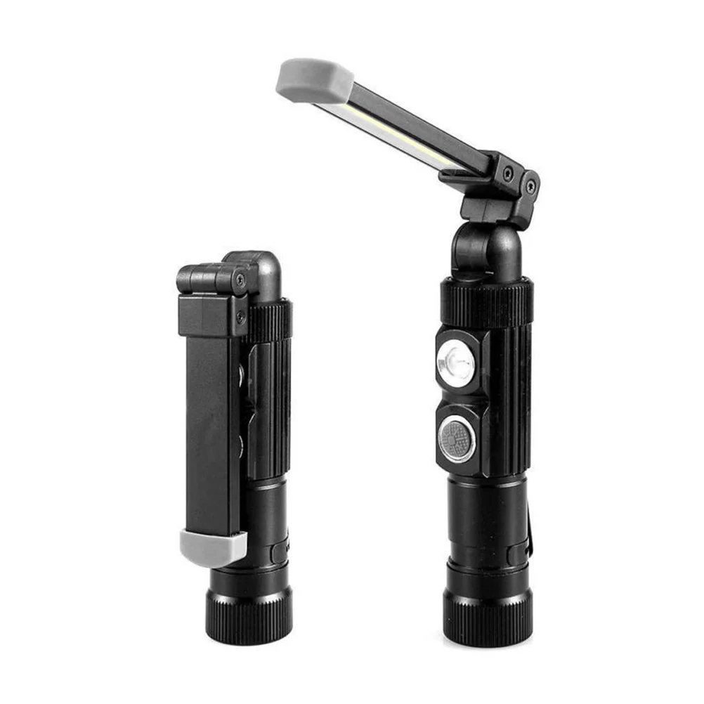 

Magnetic Camping Light Cob Led 360° Rotatable Usb Rechargeable Outdoor Work Lamp Foldable Handheld Light With Magnet Clip Red