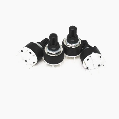 1PCS SR16 Plastic 16MM Rotary Band switch 2 Pole 3 4 position 1 Pole 5 6 8 Position Handle Length 15MM Axis band switch