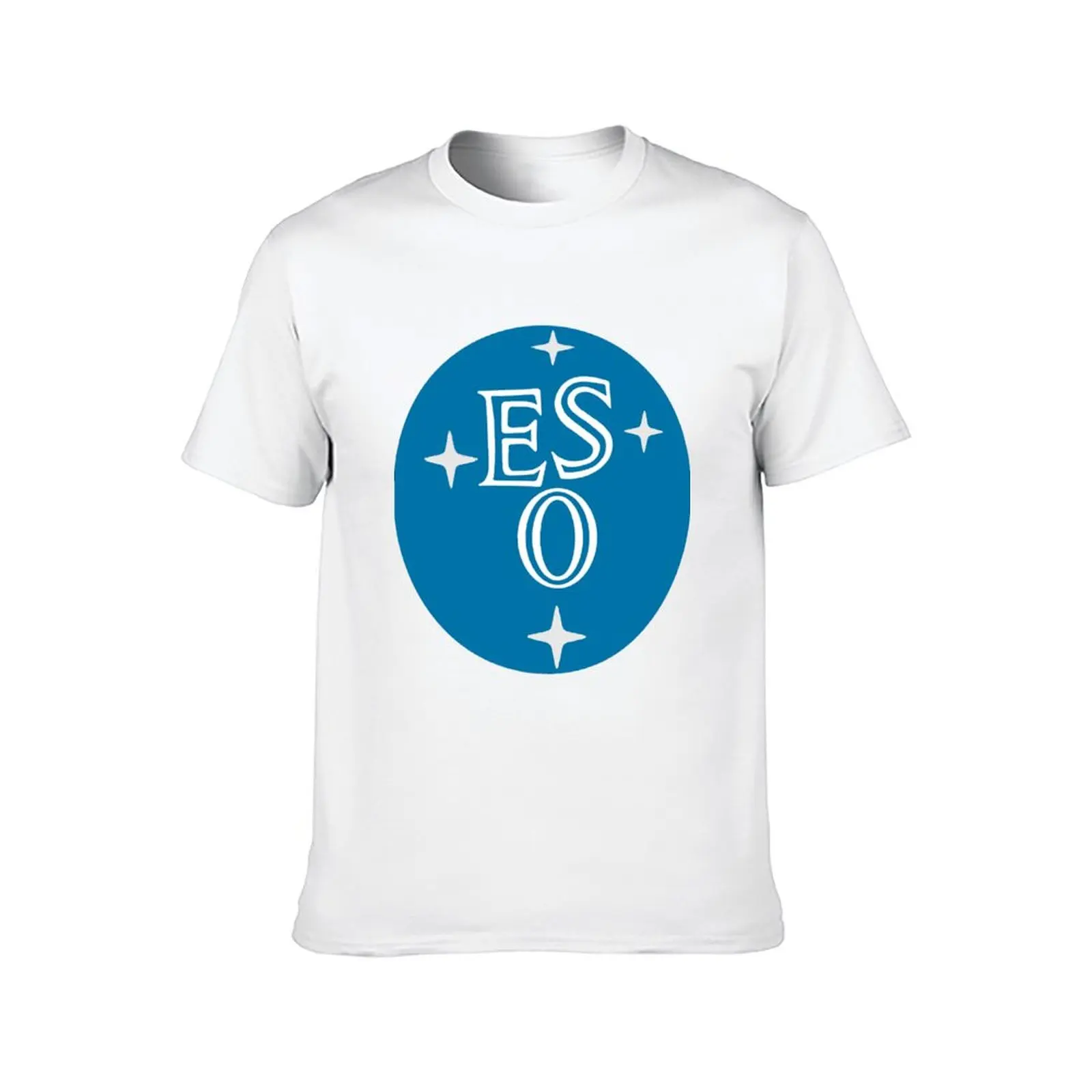 تي شيرت بشعار المرصد الأوروبي الجنوبي (ESO) تي شيرت للرجال تي شيرت برسوم جرافيك