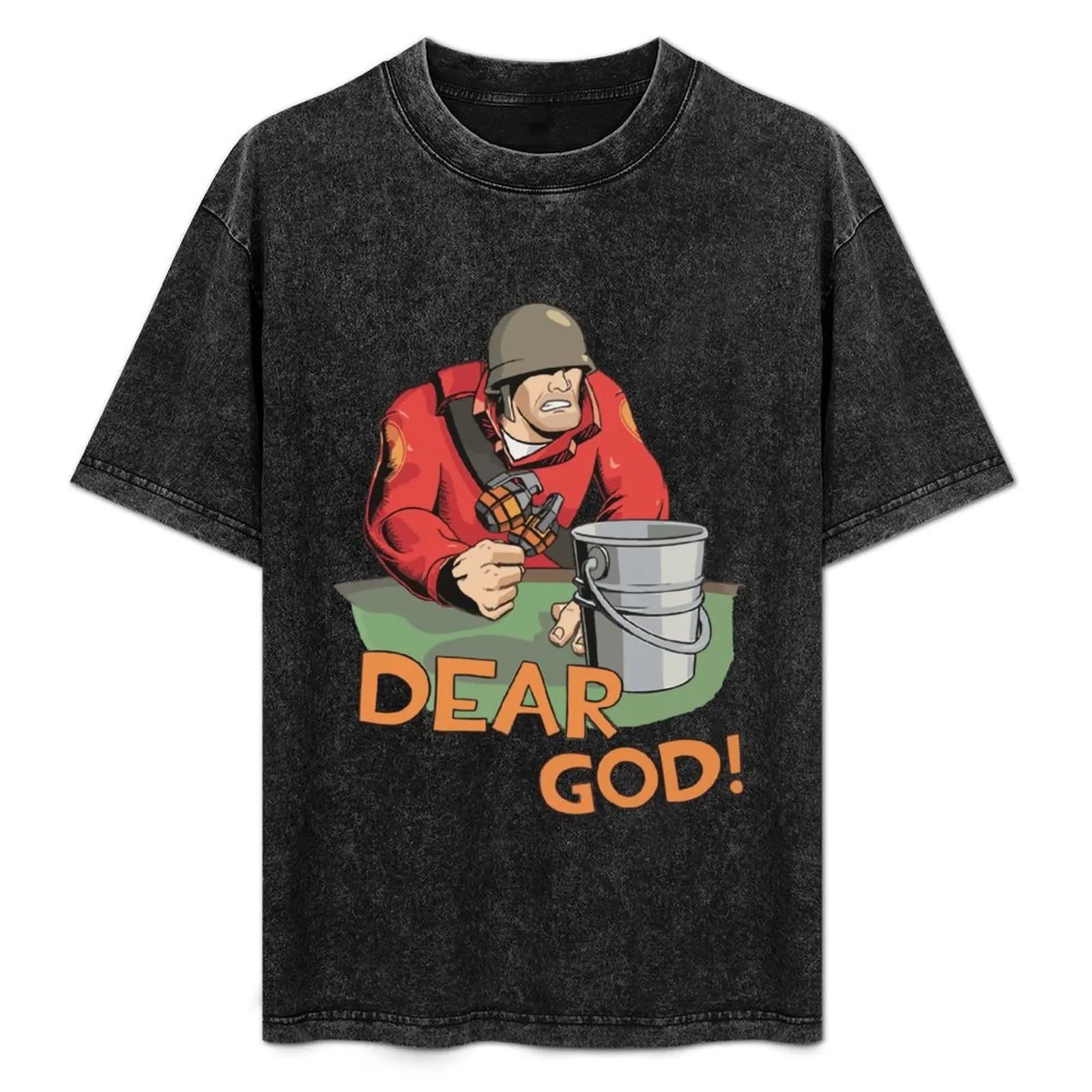 

Team Fortress 2 Merch This Is A Bucket Shirt T-Shirt Classic Graphic Short Sleeve Top