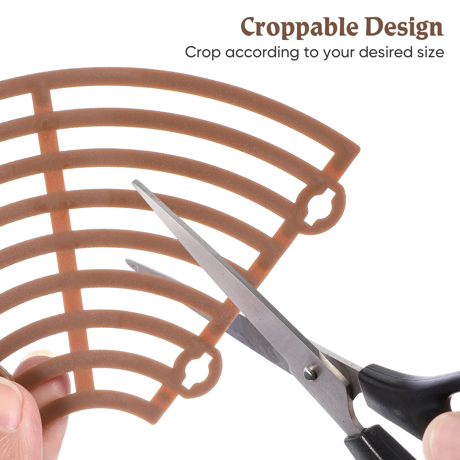 

2pcs Coffee Small Round Soil Protection Mesh Cover Plant Pot Grid Flowerpot Shield Waterproof Corrosion Resistant Durable Baby