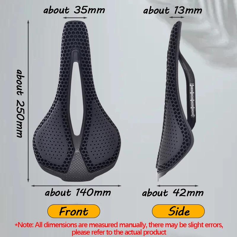 3d Printer Saddle Cushion 140mm Lightweight Carbon MTB Saddle Men Wide Bicycle Seat Mountain Road Bike Seat Comfort Cycle Parts