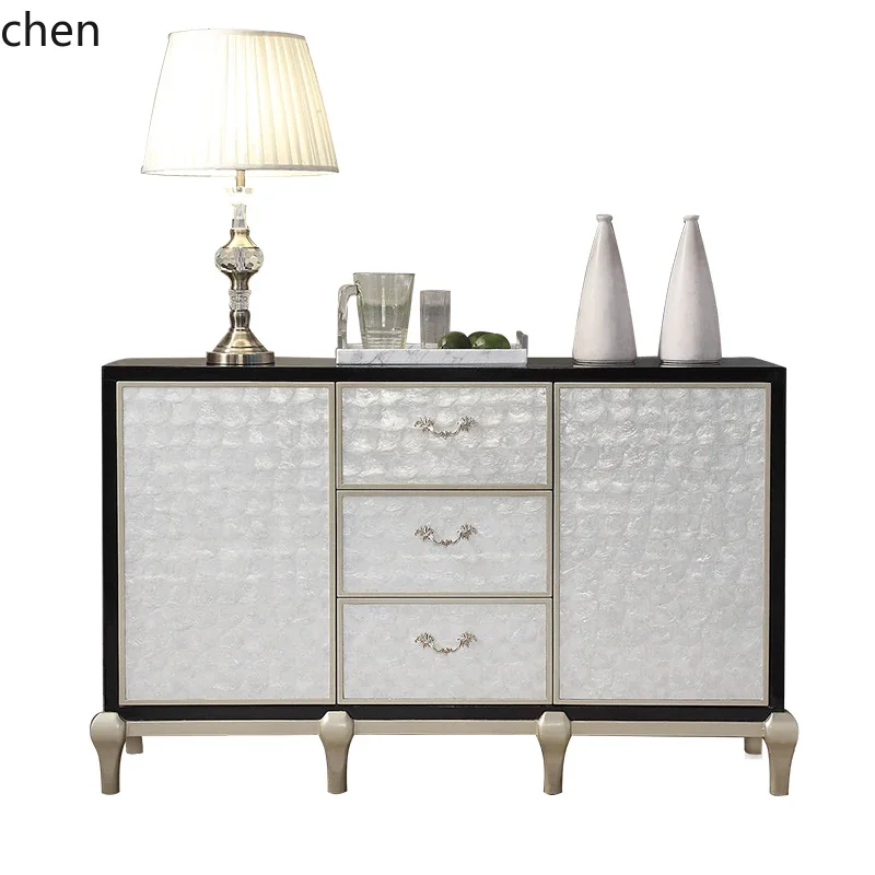 

Zws. Light luxury home entrance cabinet After entering the foyer storage cabinet Modern shell dining side cabinet