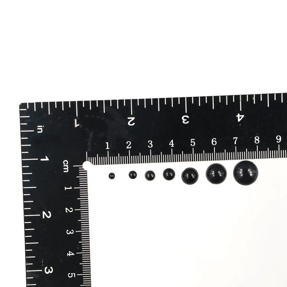 

1 Box Bear Eyes Round Round Flat Black Eyes Handmade DIY Eyes Amigurumi Flat 3-12MM Plastic Safety Eyes DIY Making Tools