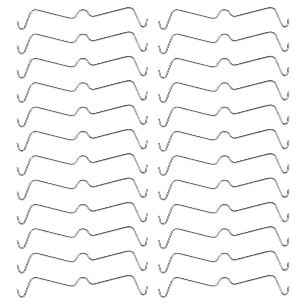 

60Pcs Peg Hook Locks Stainless Steel Strong Load-Bearing Pegboard Clip Fixers Workshop Hooks Garage Accessories