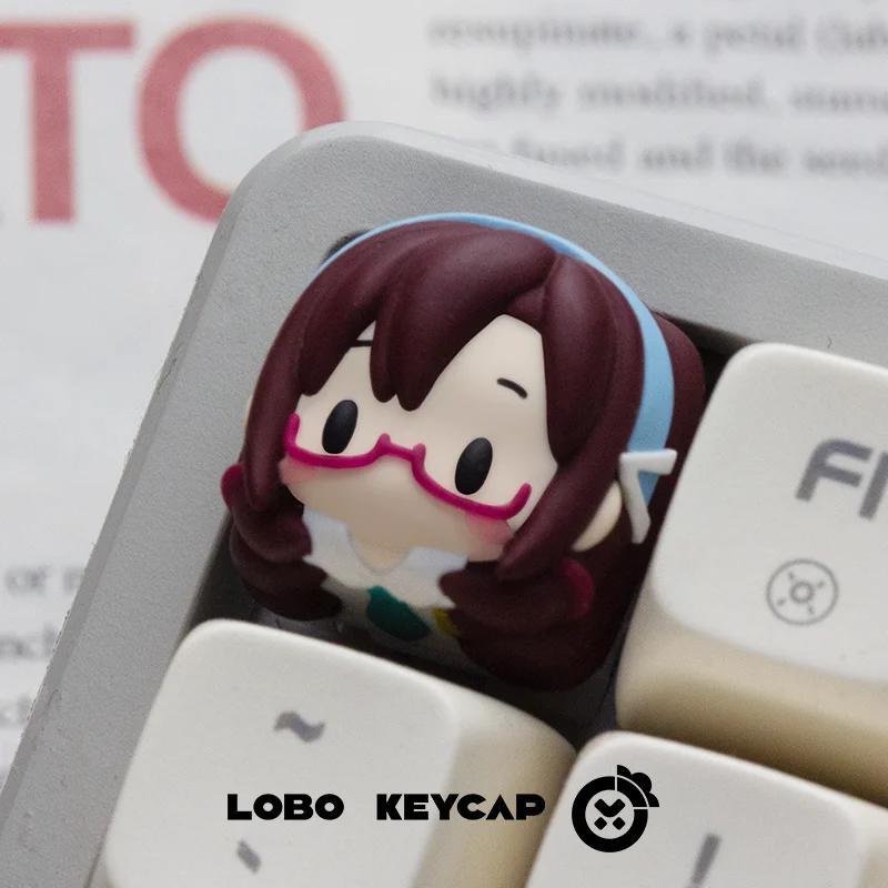Neon Genesis Evangelion Mechanical Keyboard Keycaps Cute Fashion Cartoon Personalized Single Keycap Birthday Gift for Friends