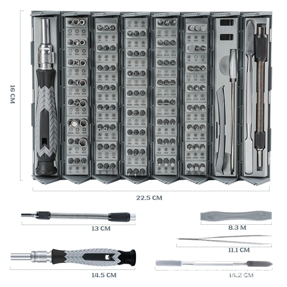 Magnetic Precision Screwdriver Tool Set, Mini Storage, Mobile Phone Equipment, Repair Tools, New, 126 Pieces