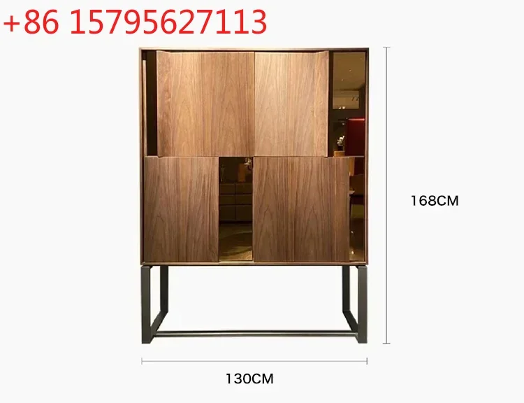 

Итальянский минималистичный приставной шкаф, современный минималистичный шкаф для гостиной, из массива дерева, в скандинавском стиле, для ресторана, прихожей, для хранения вина