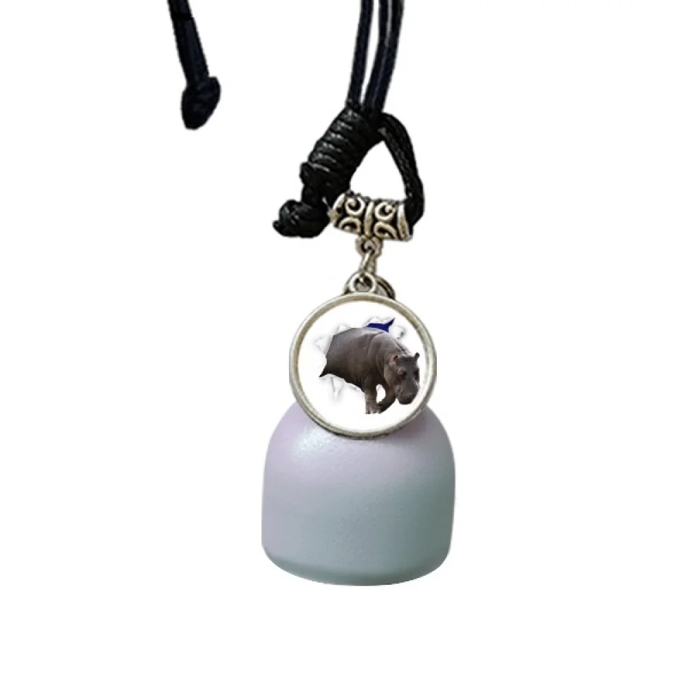 Animal Paper Break Shocks Hippos Wind Chimes Bell Car Pendant