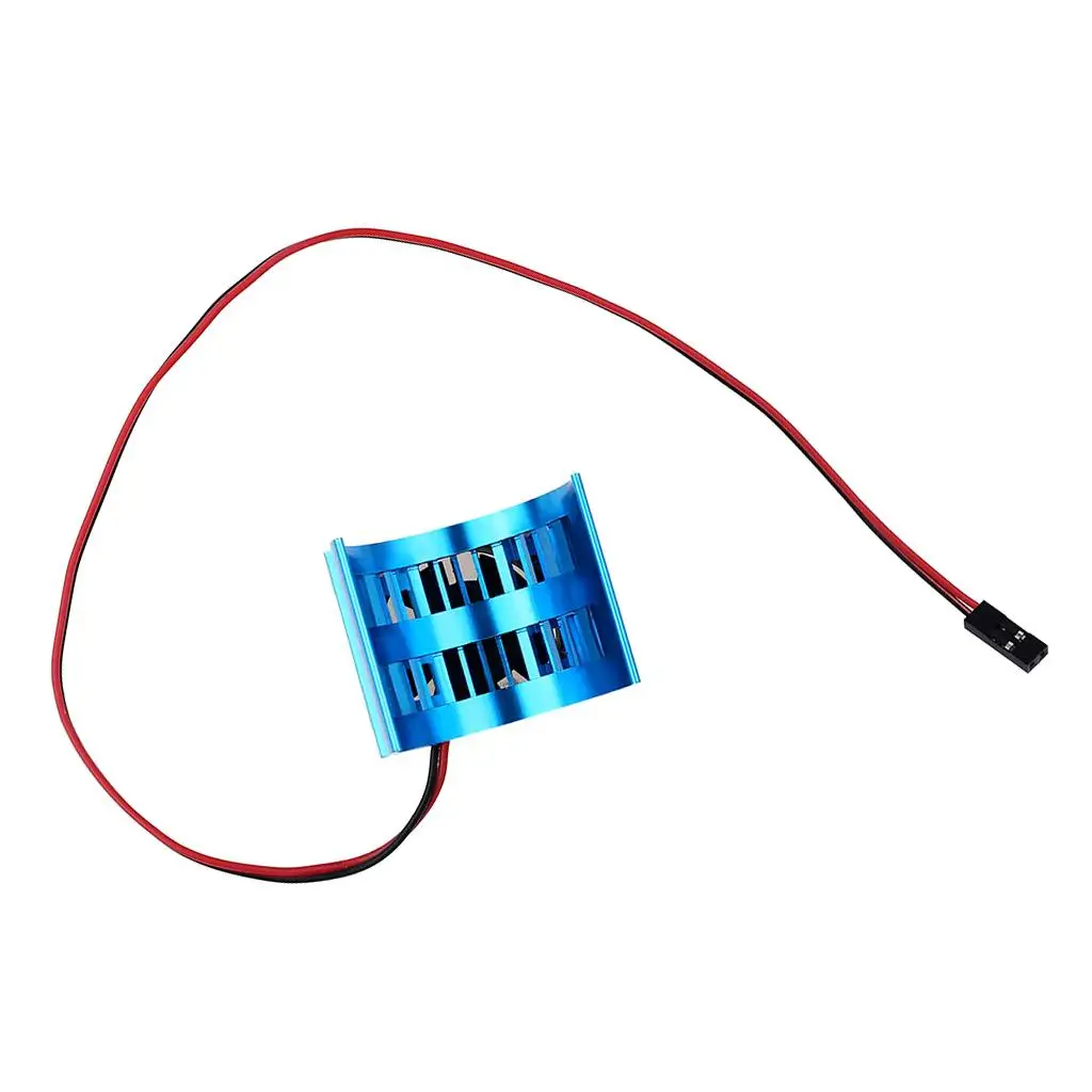 Disipador de calor de motor 1/10 RC 540 con ventilador de refrigeración para repuestos axiales