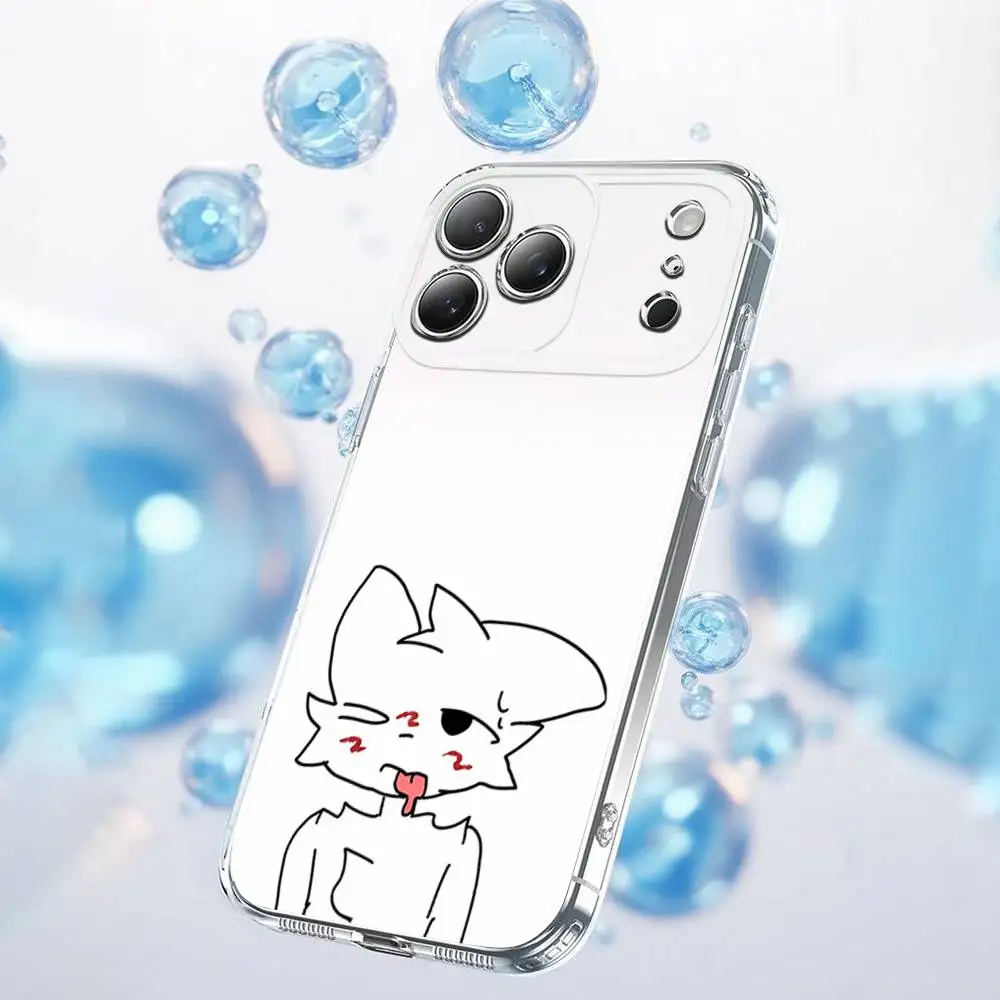 Чехол для телефона для iPhone 17,16,15,14,13,12,11 Plus,Pro,Max,Plus,E,SE4,Air,Mini Cartoon Cute B-BoykisserTransparent