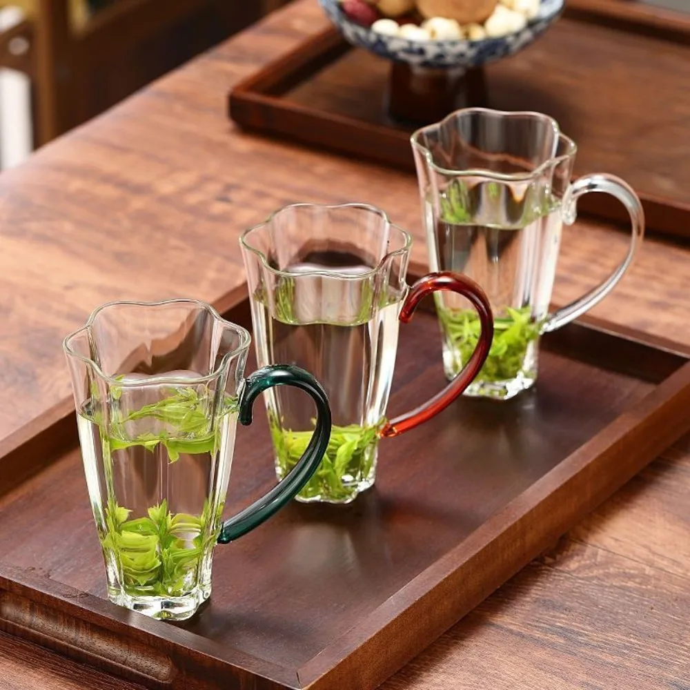 Tea Cup Glass Making Green Tea, Women's High-end Water Mug Household Green Teacup, High Temperature Resistance Drinkware