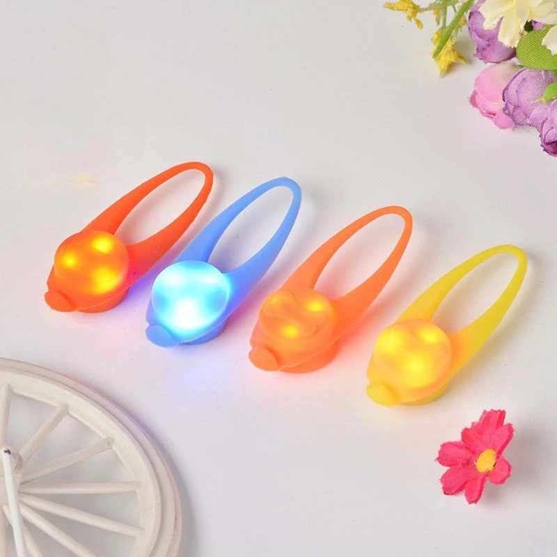 1PC Pet DIY Accessories Pet Pendant LED Luminous Silicone Parts Clamp Safety Lamp Pet Supplies Dog Collar