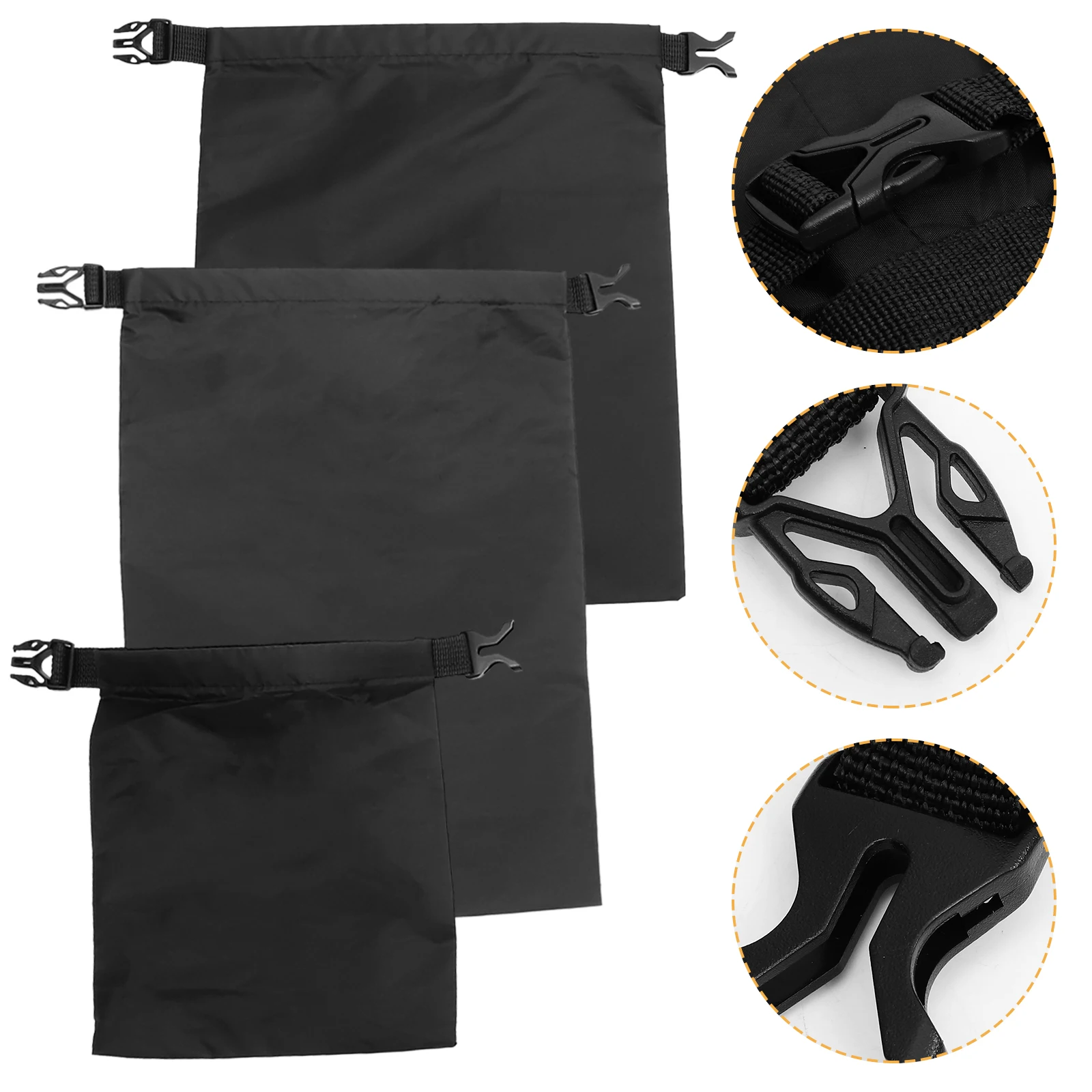 

3pcs 1.5L 2.5L 3.5L Waterproof Dry Bag Set Soft Nylon Kayaking Camping Outdoor Storage Bags Pouches Boat Accessories
