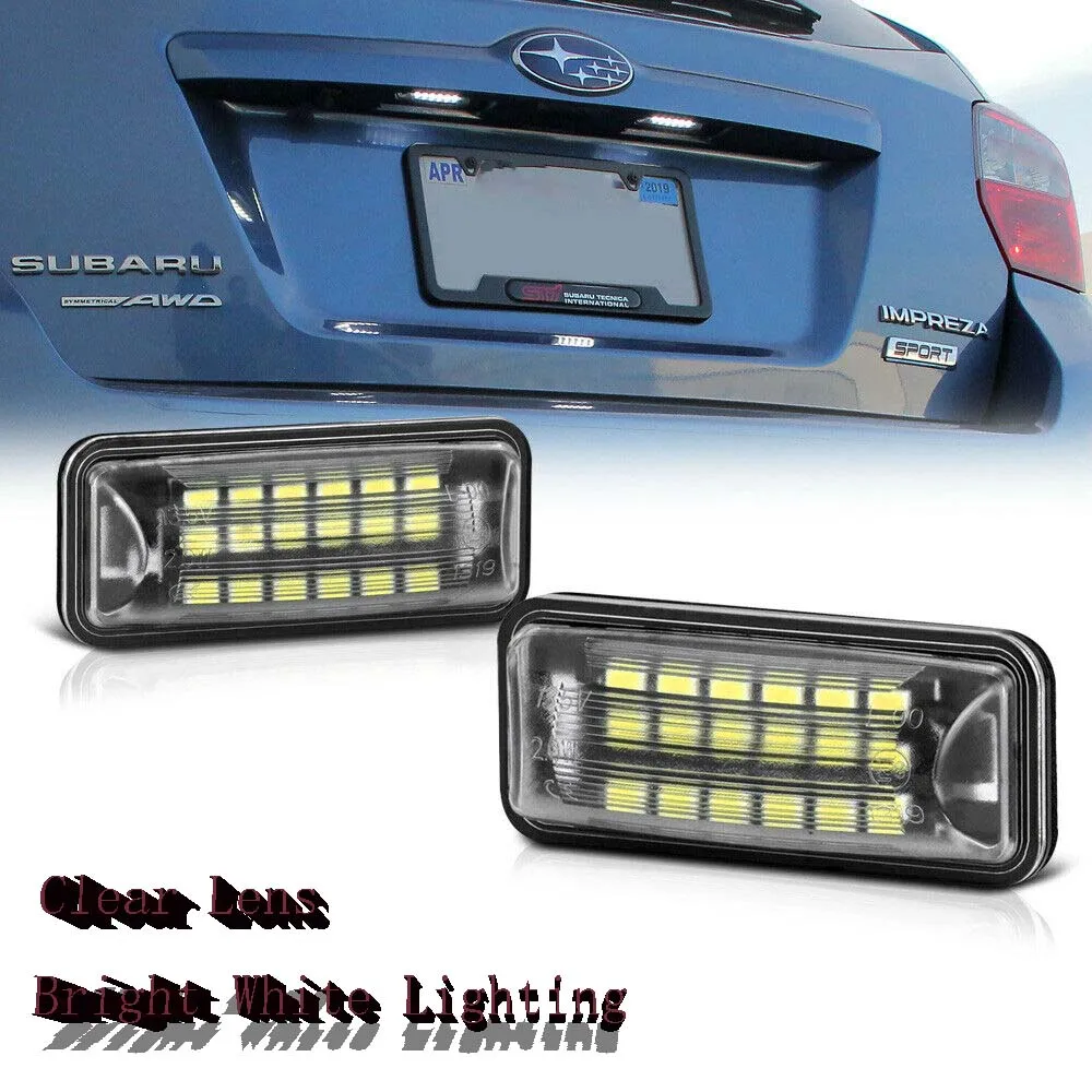 

SUPER BRIGHT Full LED License Plate Light Lamp For 2008-2021 Subaru Impreza WRX STI Impreza Wagon Rear Bumper Tag Lamp Assembly