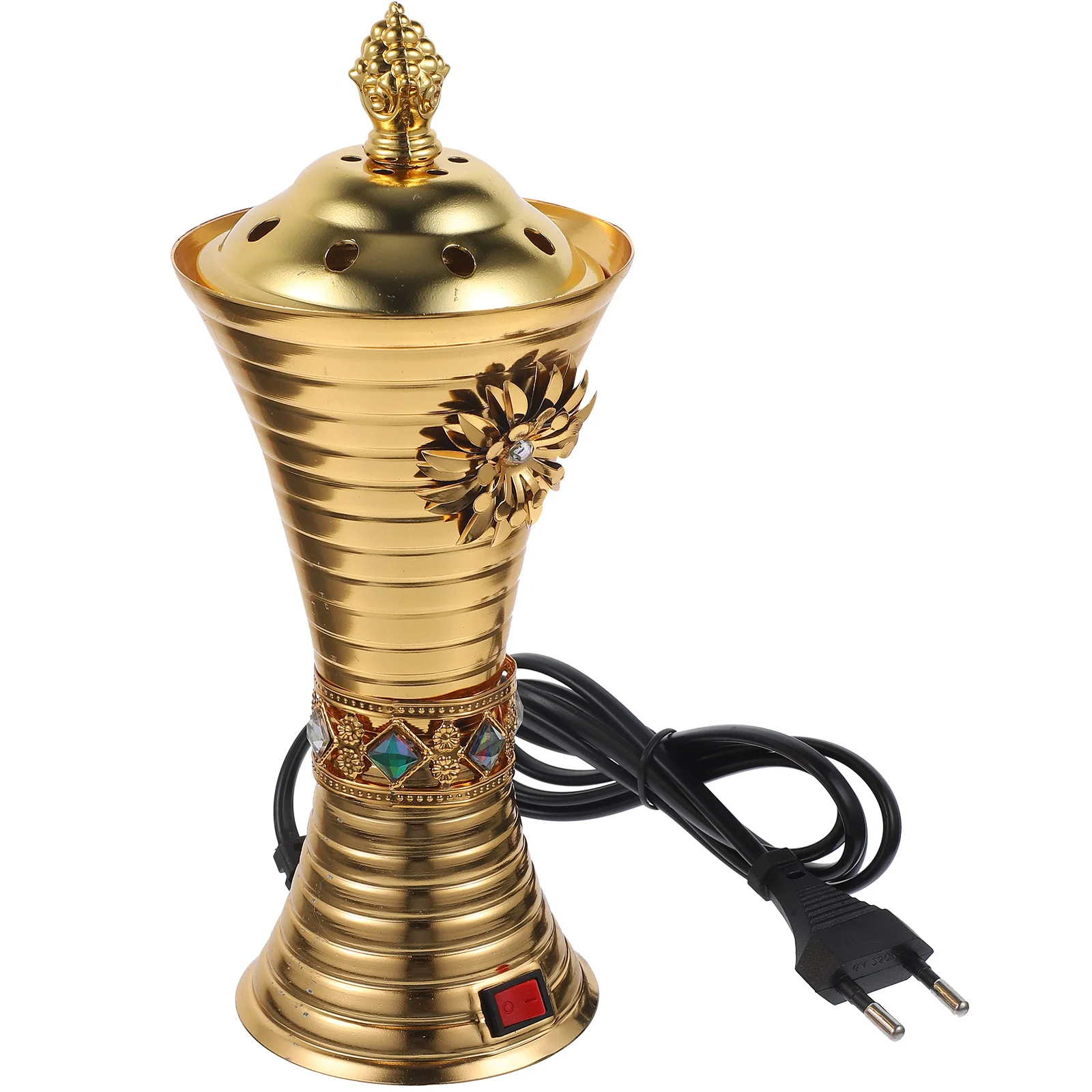 

Electric Incense Burner Iron Incense Censer Decorative Desktop Aroma Burner Home Office Yoga Room Decoration Eu Plug