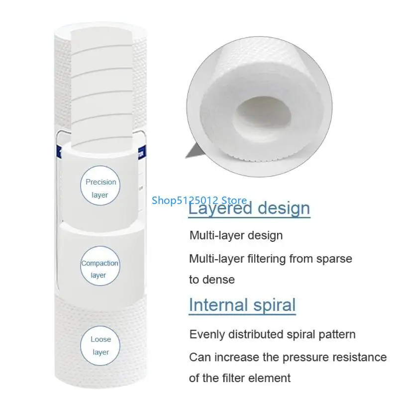 حزمة G8TC من 10 كفاءة عالية الكفاءة البولي بروبيلين فلتر بولي بروبيلين ترشيح عالمي لترشيح المياه