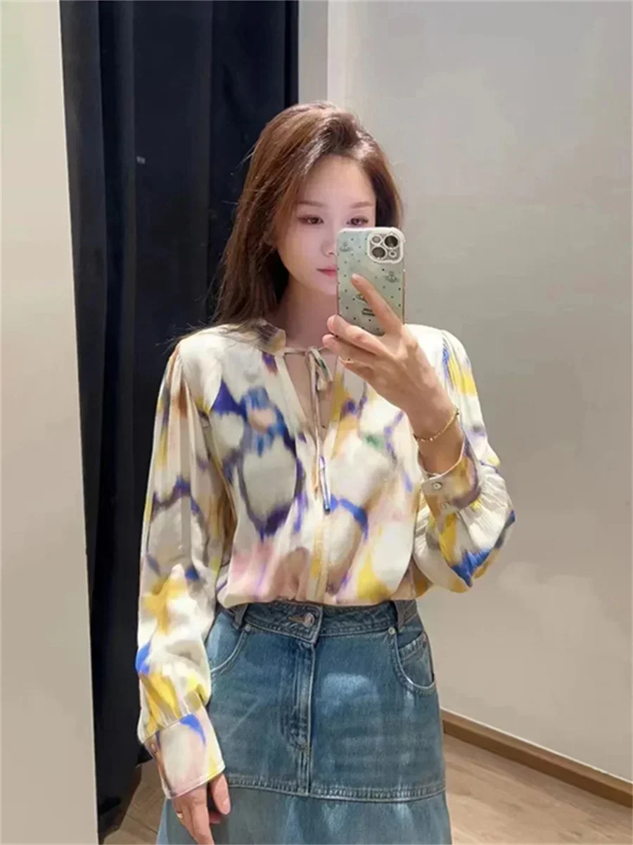 2025 Primavera/Verano moda mujer Color representación cuello redondo vestido de tirantes + camisa + pantalones Vintage