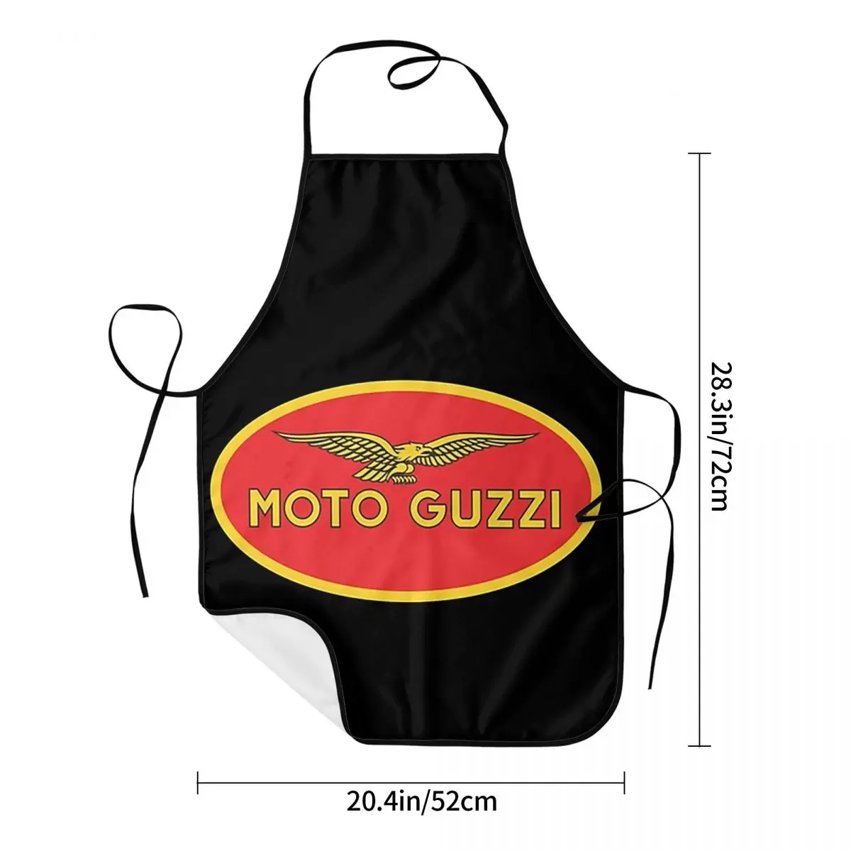 Moto Guzzi Merchandise Apron Chef Cooking Baking Tablier Sleeveless Bib Kitchen Cleaning Pinafore for Women Men Gardening