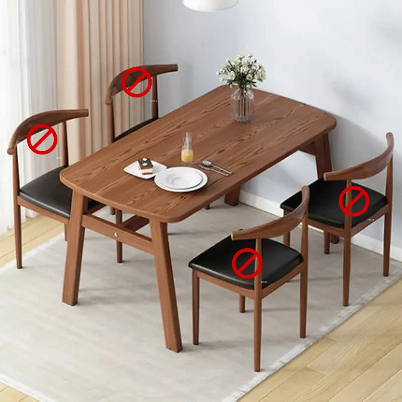 Modern Extendable Foldable Dining Table Set Rectangular Space Saving Kitchen Furniture Minimalist Small Only Table for Apartment