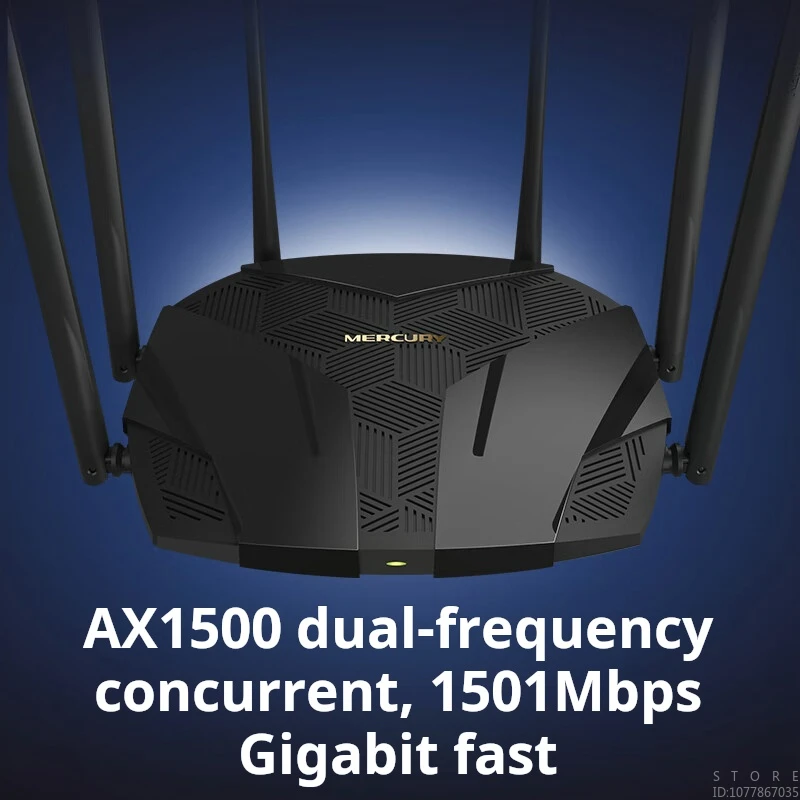 MERCURY AX1500 WiFi6 Dual Gigabit Wireless Router 5G Dual Band High Speed WiFi Whole House Coverage Signal Enhancement X156G