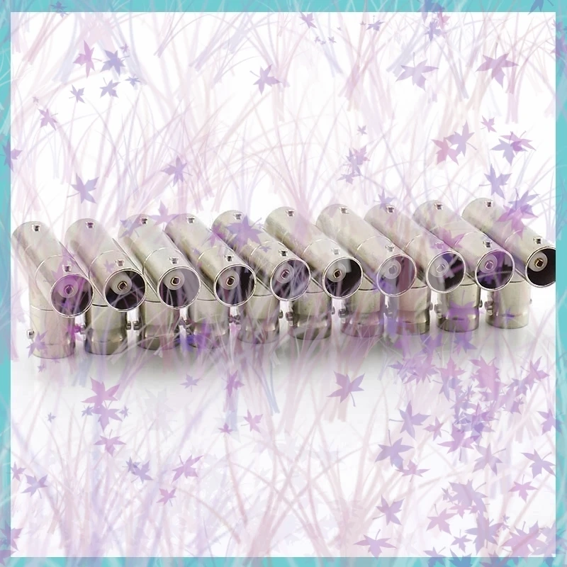 1/2/5pcs BNC 3 Female Adapter Connector Coaxial T-type Adapter Coupler Splitter Plug for Monitoring Video CCTV Camera C4